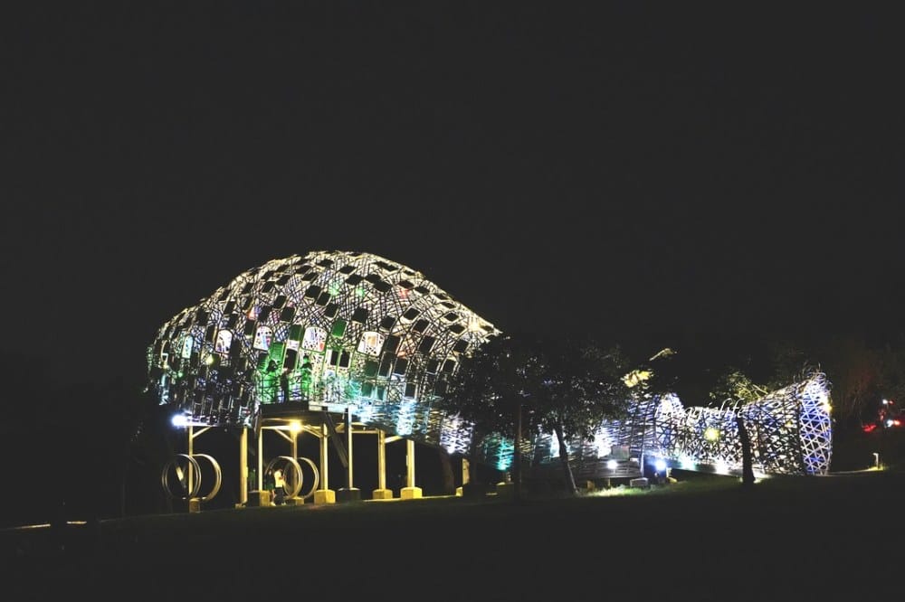 桃園虎頭山環保公園，桃園最美夜景360度觀景平台看無敵夜景超級美！