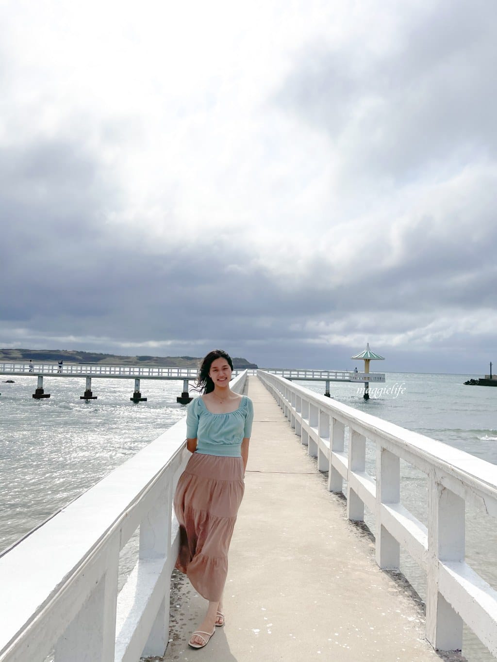 澎湖西嶼小池角雙曲橋，唯美海中步道彷彿來到馬爾地夫，漲潮時間美到翻！