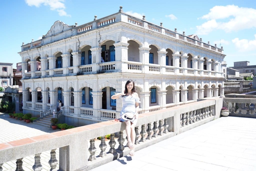 金門景點｜陳景蘭洋樓，金門最大白色洋樓，IG打卡熱門景點，無敵海景超療癒，還可以喝咖啡看美景，金門免費景點！