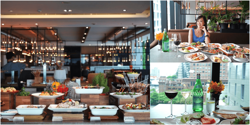 台北寒舍艾麗酒店 LA FARFALLA 義式餐廳，義式半自助 Buffet 浪漫約會看101!