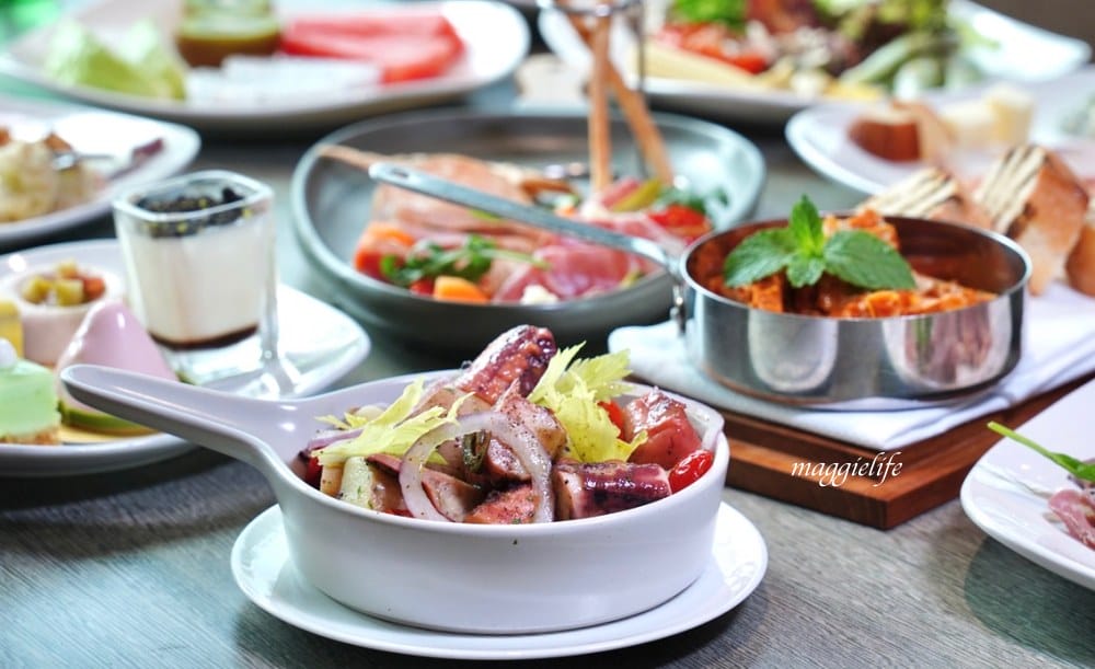 台北寒舍艾麗酒店 LA FARFALLA 義式餐廳，義式半自助 Buffet 浪漫約會看101!