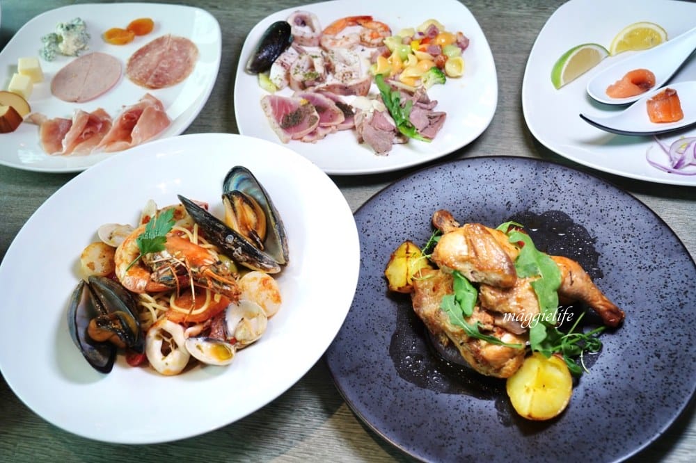台北寒舍艾麗酒店 LA FARFALLA 義式餐廳，義式半自助 Buffet 浪漫約會看101!