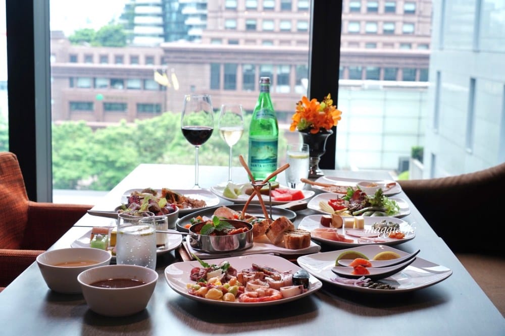 台北寒舍艾麗酒店 LA FARFALLA 義式餐廳，義式半自助 Buffet 浪漫約會看101!