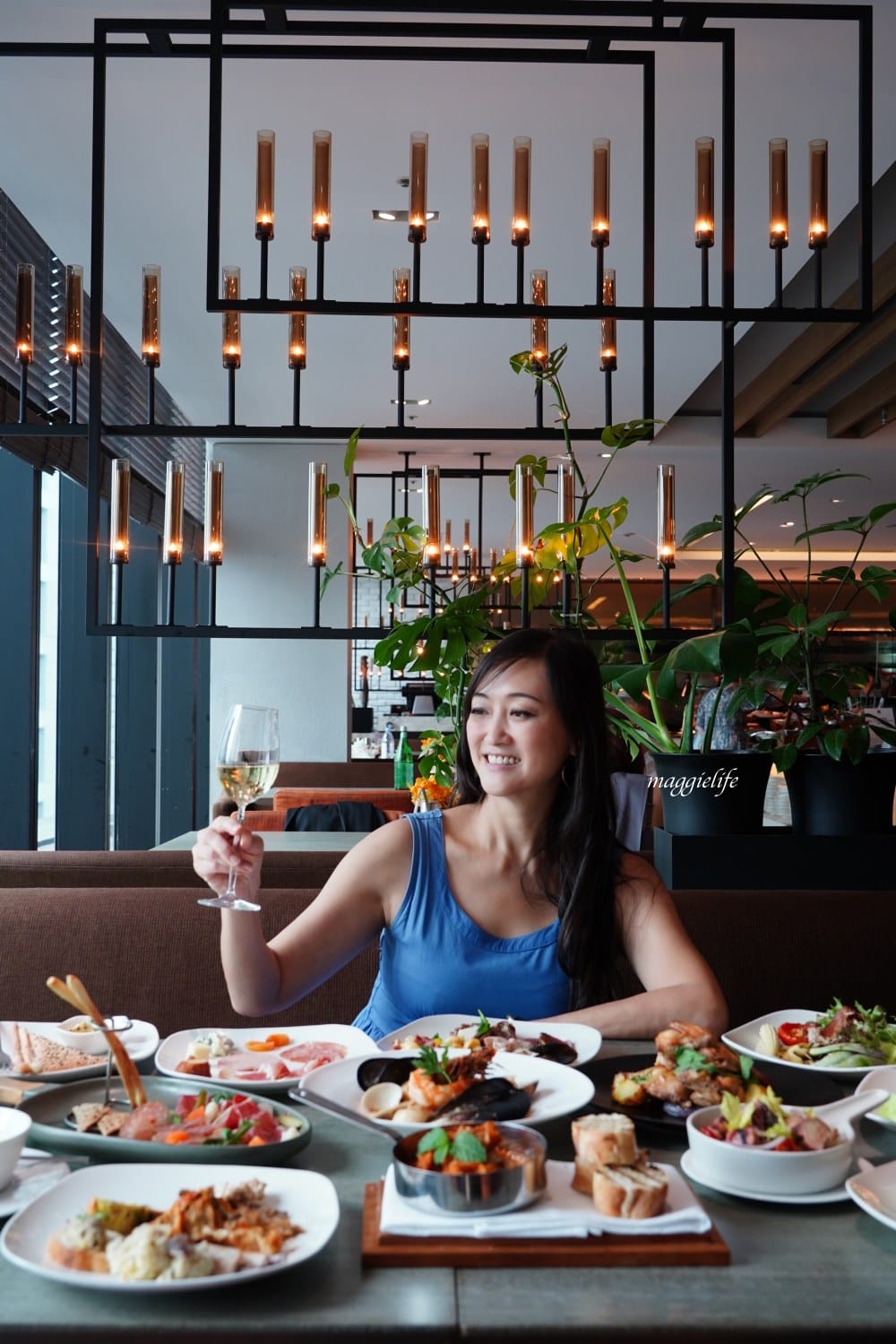 台北寒舍艾麗酒店 LA FARFALLA 義式餐廳，義式半自助 Buffet 浪漫約會看101!