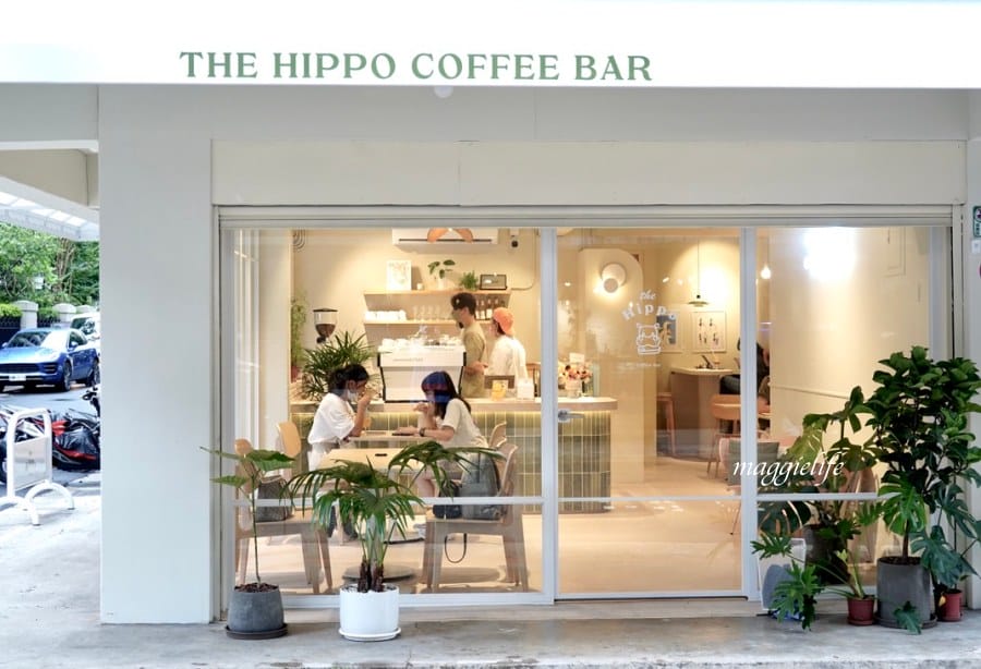 信義區韓系咖啡廳，THE HIPPO COFFEE BAR，永春站巷弄之中好吃下午茶，可愛韓系咖啡廳！