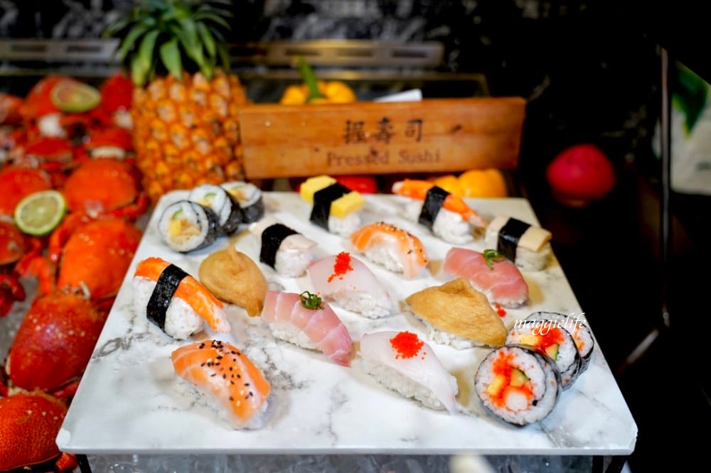 台北飯店吃到飽｜茹曦酒店SUNNY BUFFET自助餐吃到飽，飯店千元吃到飽，螃蟹生魚片紅白酒啤酒喝到飽，原王朝酒店自助餐吃到飽，