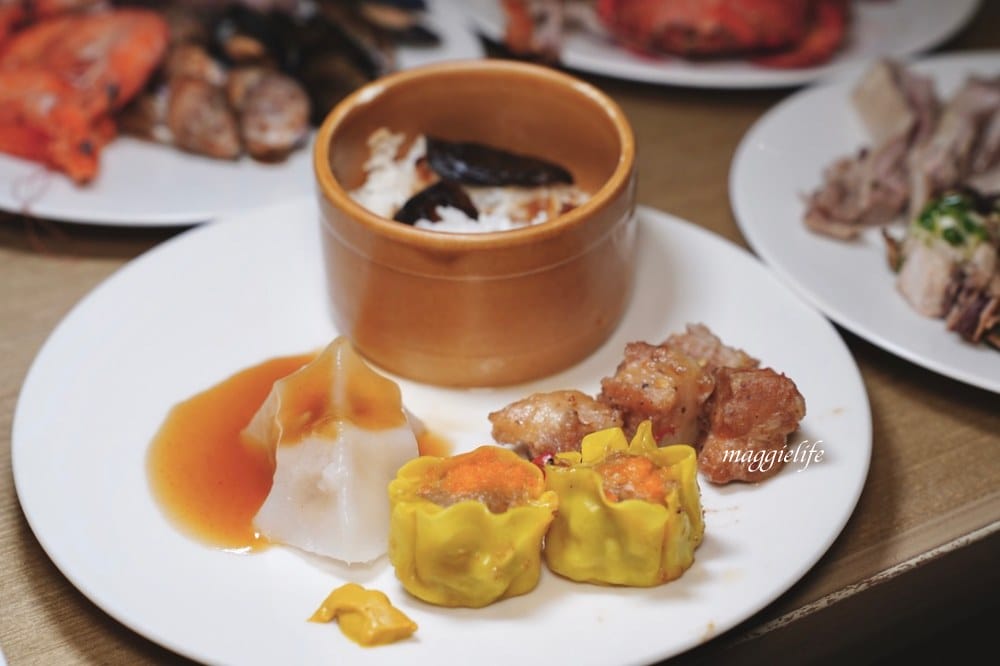 台北飯店吃到飽｜茹曦酒店SUNNY BUFFET自助餐吃到飽，飯店千元吃到飽，螃蟹生魚片紅白酒啤酒喝到飽，原王朝酒店自助餐吃到飽，