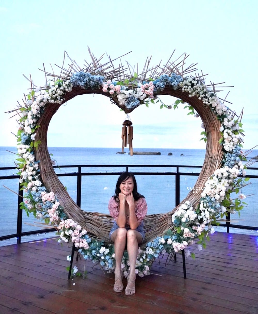 花蓮景點|海明漾泰式料理景觀餐廳，無敵看海海景秘境，發呆亭，愛心鳥巢，一秒飛峇里島！