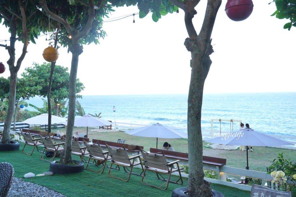 花蓮海景第一排|浪慢咖啡，聽海浪，盪鞦韆喝下午茶！浪漫爆表！花蓮海景景觀咖啡廳！