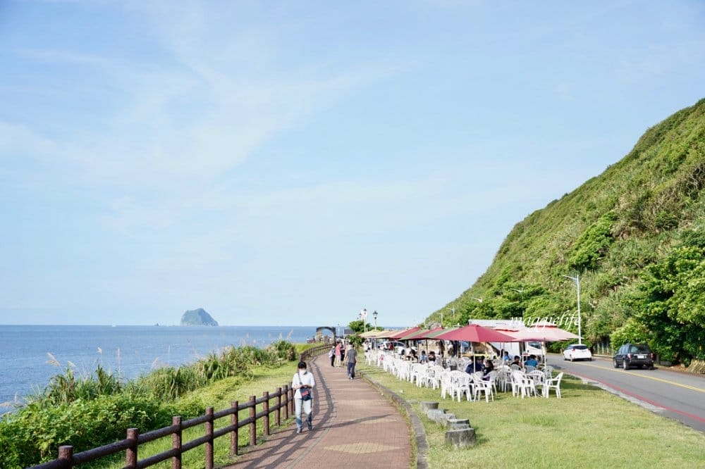 基隆外木山｜瑞格露天行動咖啡館，面海露天海景咖啡館直接面對基隆嶼，超療癒！