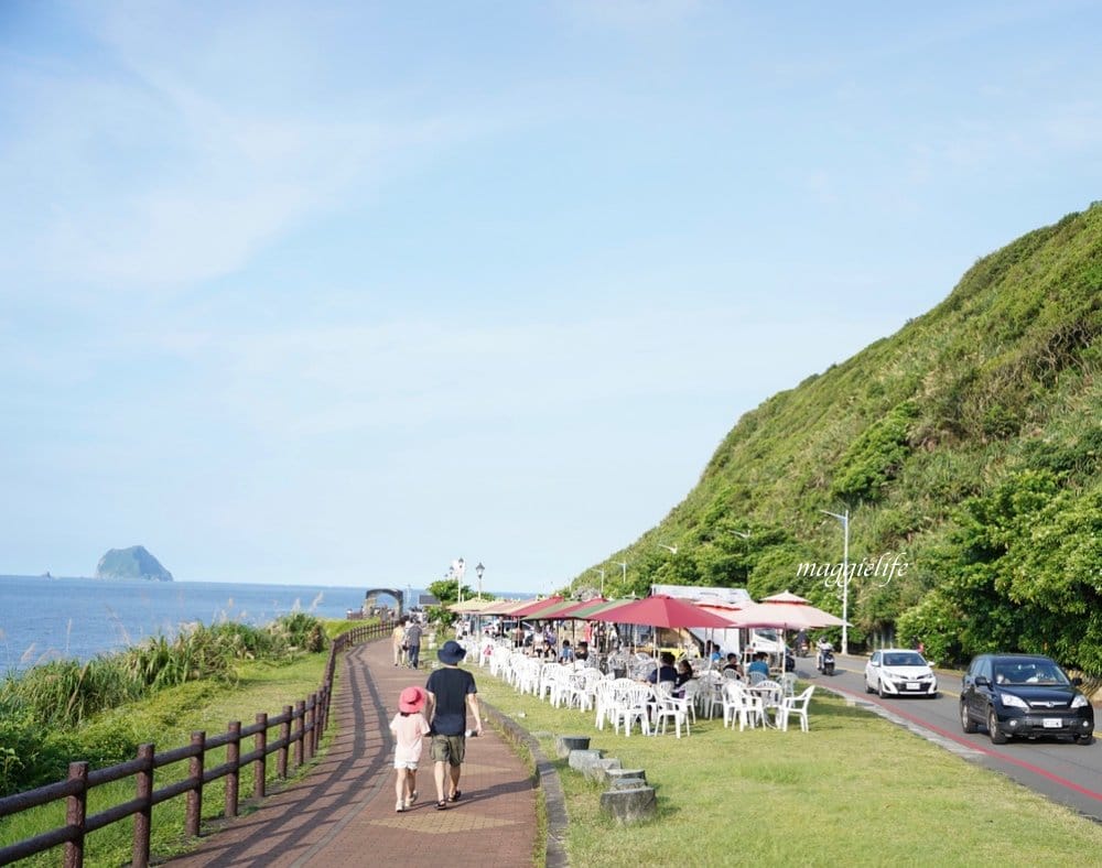 基隆外木山｜瑞格露天行動咖啡館，面海露天海景咖啡館直接面對基隆嶼，超療癒！