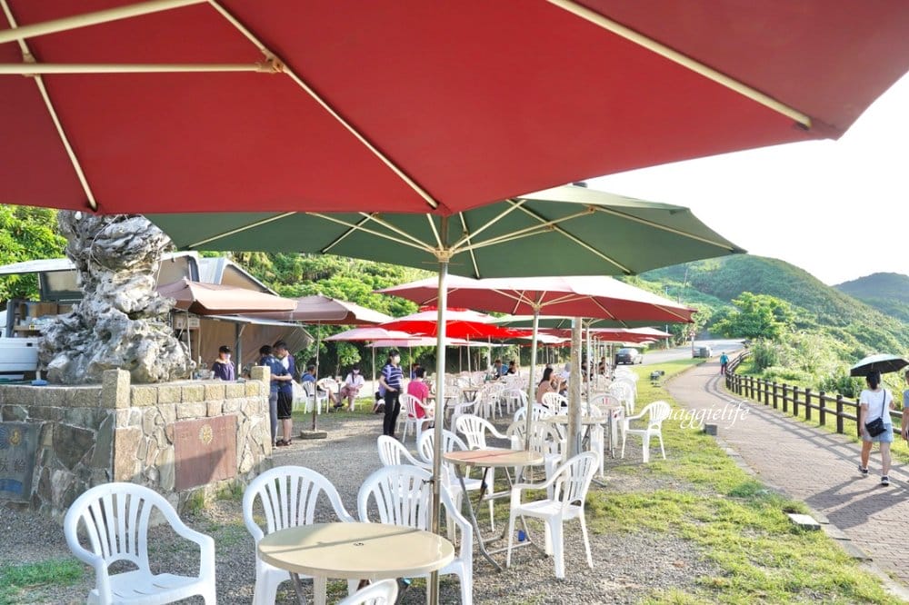 基隆外木山｜瑞格露天行動咖啡館，面海露天海景咖啡館直接面對基隆嶼，超療癒！