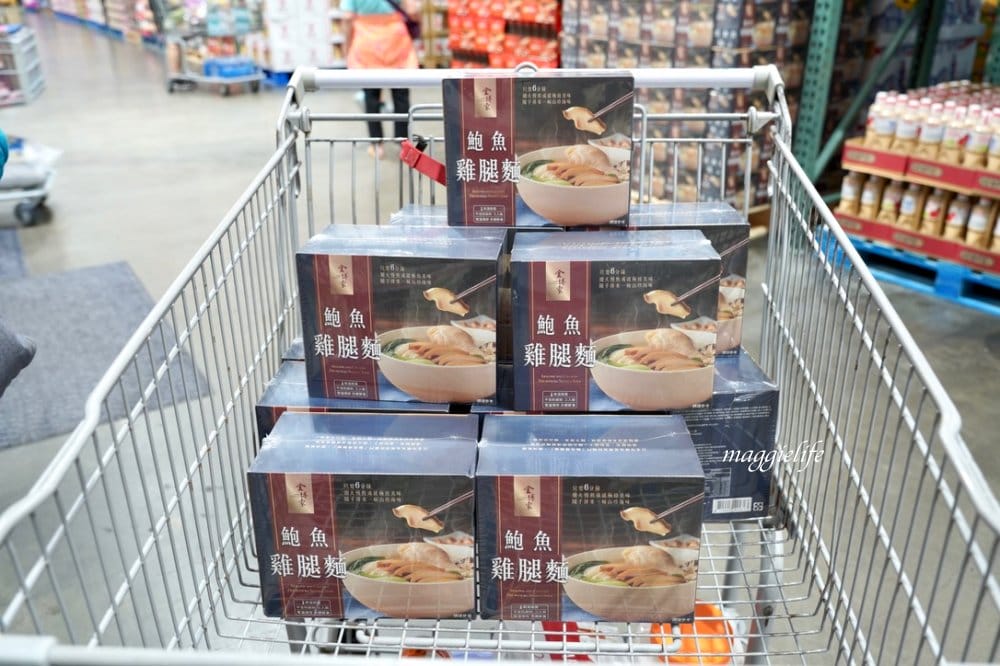 好市多最新上架商品|鮑魚雞腿麵，純正鮑魚，整隻雞腿，6分鐘上桌！麵條Q好吃，湯頭雞湯超濃郁！