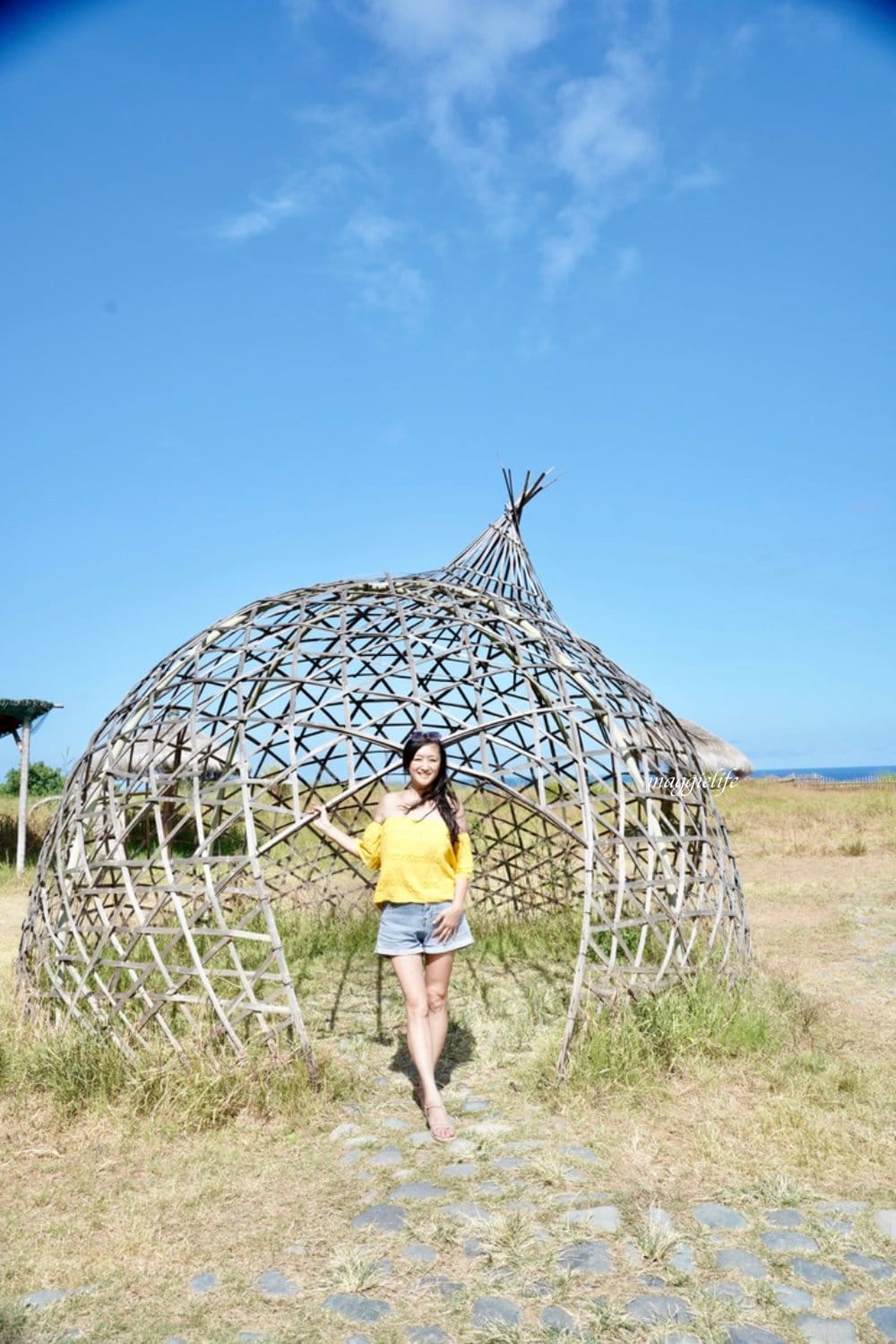 花蓮｜新社梯田，無敵太平洋海景超美藍天，浪漫鞦韆，免費景點，一大片稻田超美的！