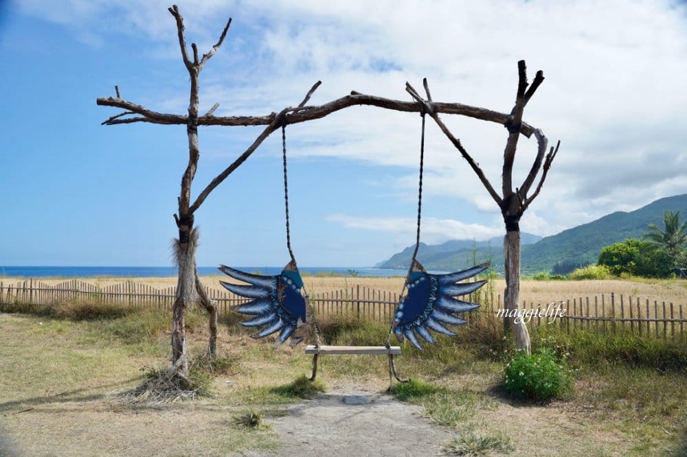 花蓮｜新社梯田，無敵太平洋海景超美藍天，浪漫鞦韆，免費景點，一大片稻田超美的！