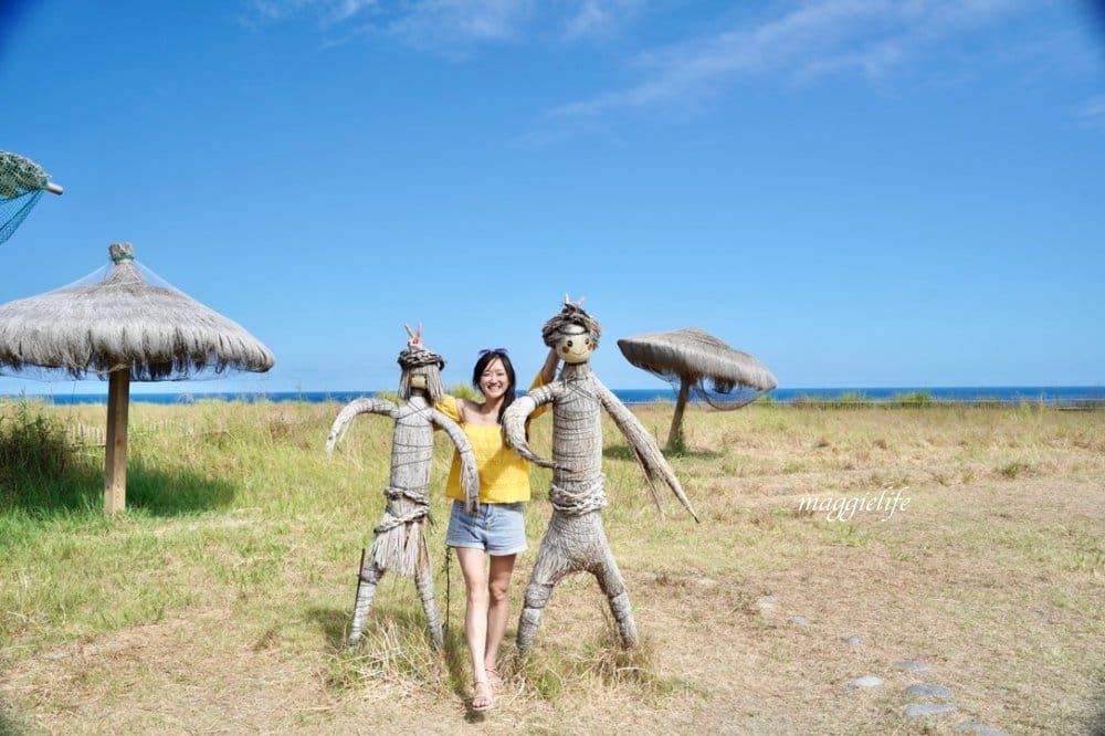 花蓮｜新社梯田，無敵太平洋海景超美藍天，浪漫鞦韆，免費景點，一大片稻田超美的！