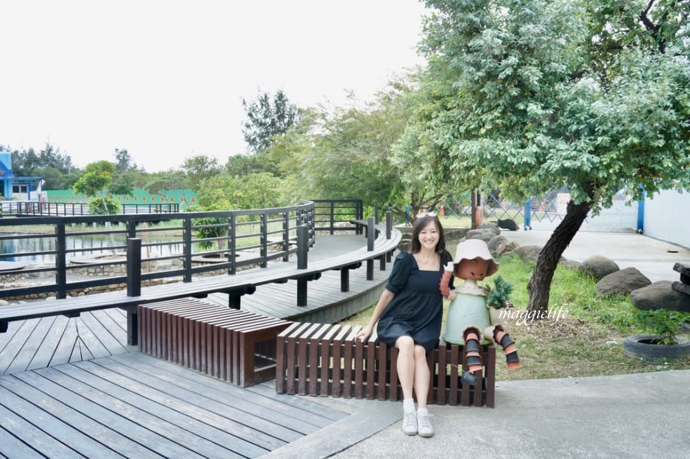 雲林景點|口湖遊客中心，免費租腳踏車遊湖，椬梧滯洪池雲林版小日月潭，免門票景點，喝下午茶吃好吃的海鮮麵！