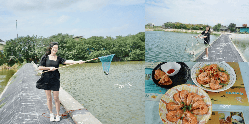 雲林口湖｜好蝦冏男社，超好玩的親子景點，撈蝦撈魚吃蝦體驗，天然養殖無毒鮮蝦，超好玩！
