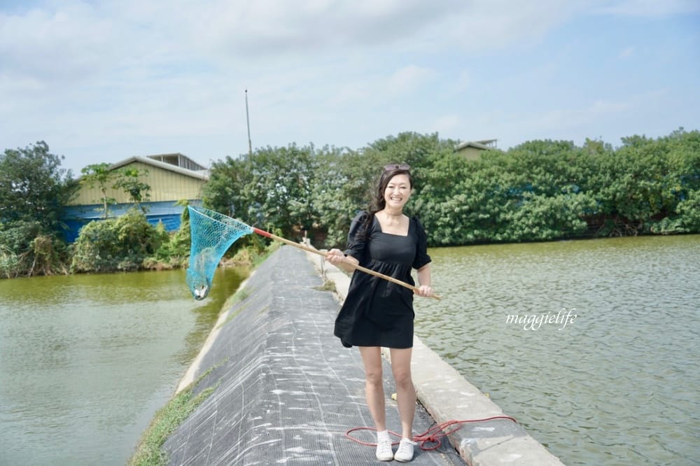 雲林口湖｜好蝦冏男社，超好玩的親子景點，撈蝦撈魚吃蝦體驗，天然養殖無毒鮮蝦，超好玩！