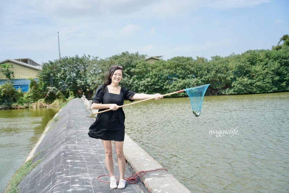 雲林口湖｜好蝦冏男社，超好玩的親子景點，撈蝦撈魚吃蝦體驗，天然養殖無毒鮮蝦，超好玩！