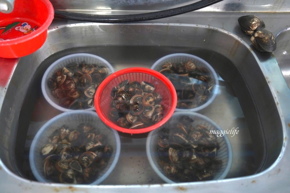 馬蹄蛤主題館海水水上遊樂場，100元不限時間，可以摸蜆採海菜，水上鞦韆，獨木舟，划竹筏