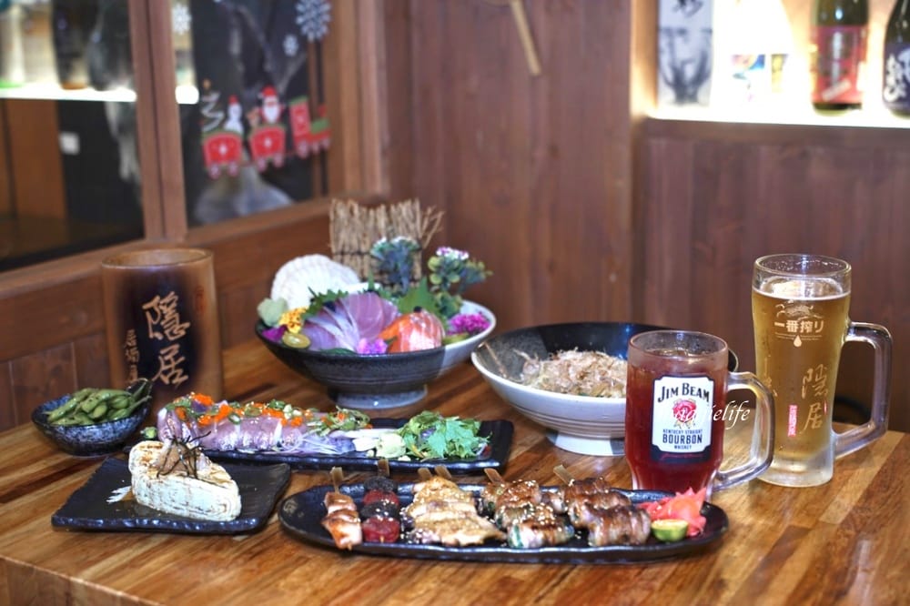 板橋美食｜隱居居酒屋江子翠店，滿滿日式氛圍，平價深夜食堂日式居酒屋！