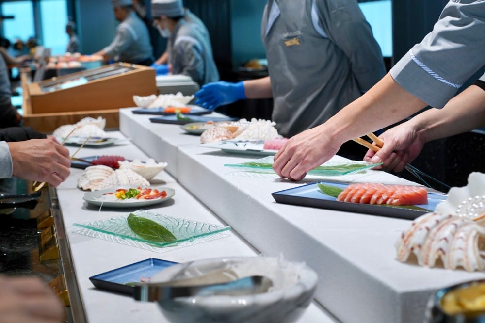 饗饗新莊店自助餐吃到飽超人氣Buffet，8大區必吃菜色直接曝光，進駐宏匯i-Tower39樓，新北最美景觀餐廳