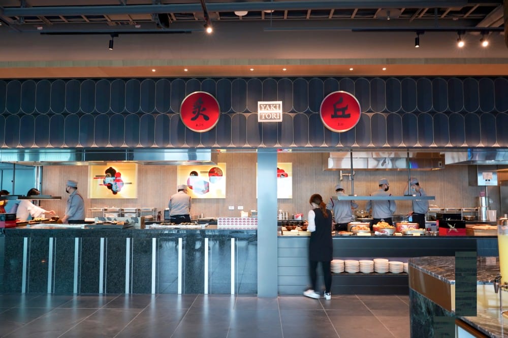 饗饗新莊店自助餐吃到飽超人氣Buffet，8大區必吃菜色直接曝光，進駐宏匯i-Tower39樓，新北最美景觀餐廳