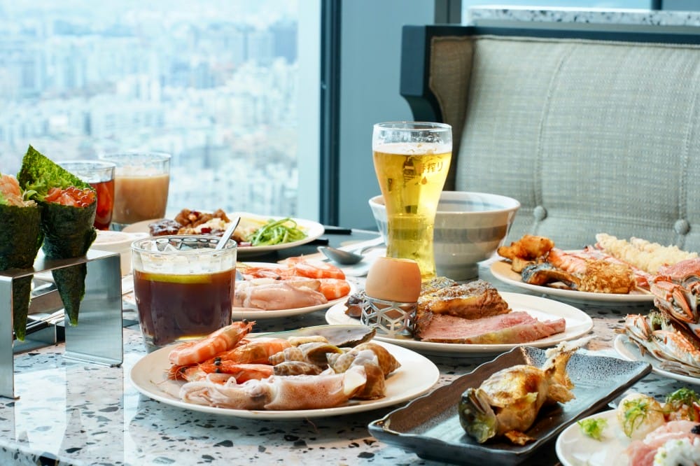 饗饗新莊店自助餐吃到飽超人氣Buffet，8大區必吃菜色直接曝光，進駐宏匯i-Tower39樓，新北最美景觀餐廳