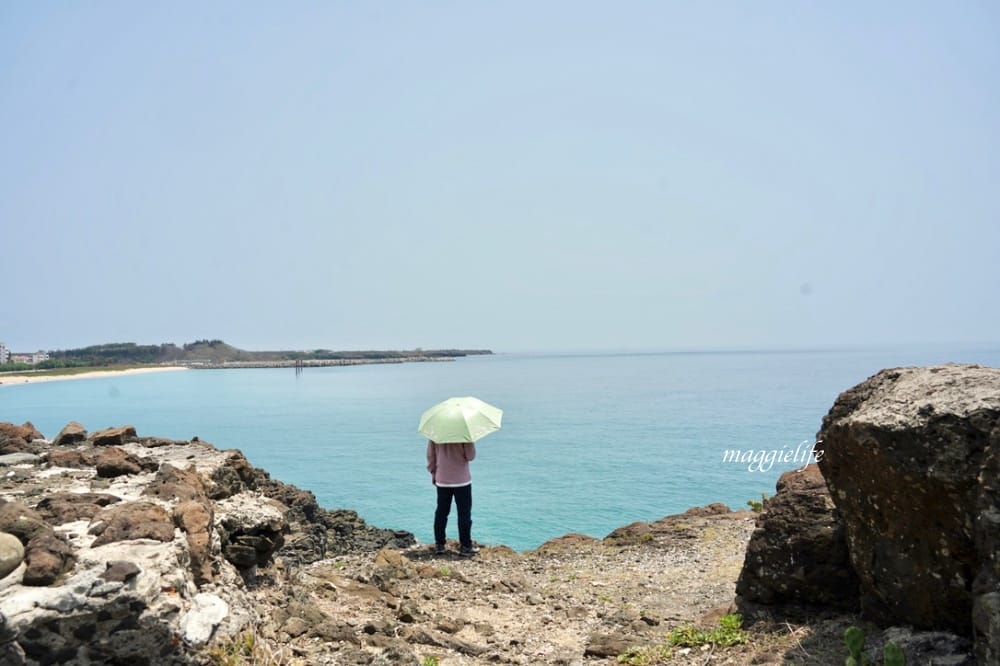 澎湖景點｜山水30高地公園，360度無敵海景黃金海灘超級美，看煙火夜景也超美