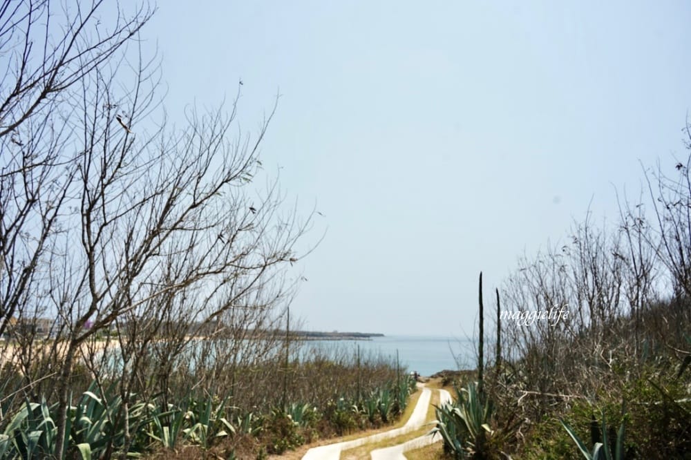 澎湖景點｜山水30高地公園，360度無敵海景黃金海灘超級美，看煙火夜景也超美