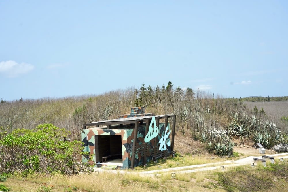 澎湖景點｜山水30高地公園，360度無敵海景黃金海灘超級美，看煙火夜景也超美