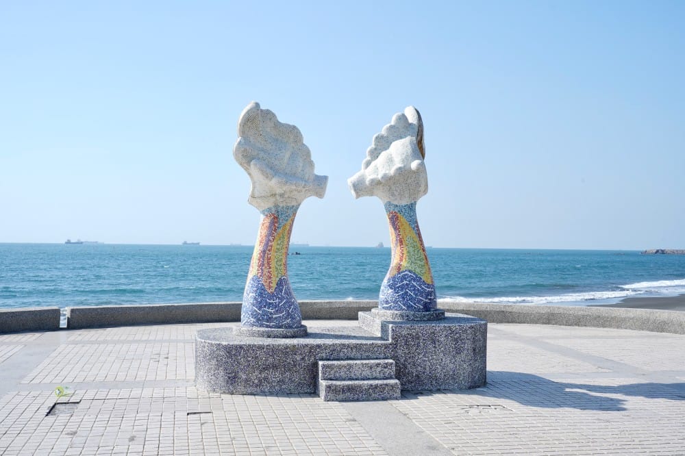 高雄新景點|旗津貝殼館，愛琴小伊亞，直接踏入希臘小鎮愛琴海聖托里尼小鎮，免費景點超好拍