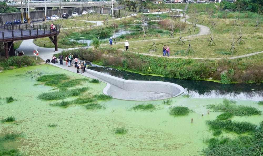 雙溪濕地公園｜台北士林新景點，唯美超仙水中步道，超美夕陽美景
