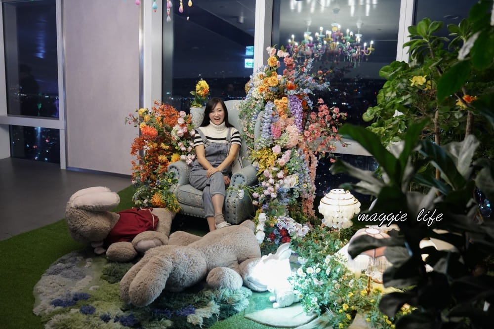 台北101觀景台，全台第一高樓必看重點，快速通關門票優惠，101樓神秘花園，愛麗絲夢遊仙境打卡點攻略