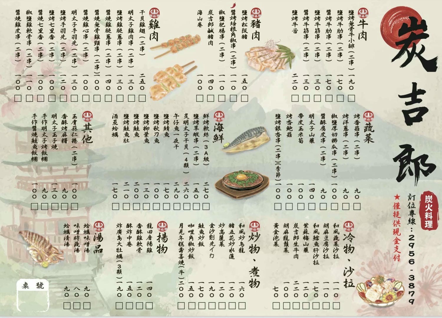 板橋美食｜炭吉郎居酒屋，平價炭火串燒創意料理，開店10分鐘就客滿