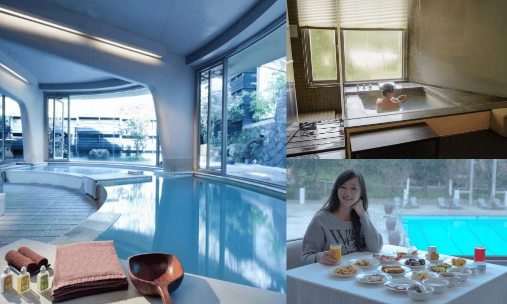 台北陽明山溫泉飯店推薦｜雀客藏居，稀有的白磺泉有大眾池以及個人湯屋，山泉水泳池，自助早餐也很推薦！