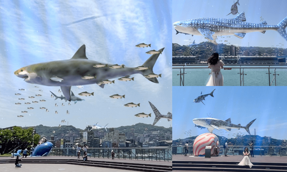 麗都蝶客花園|基隆東岸旅客中心,AR鯨鯊共游拍照打卡,基隆最美觀海平台 - 第1張圖 麗都蝶客花園|基隆東岸旅客中心,AR鯨鯊共游拍照打卡,基隆最美觀海平台