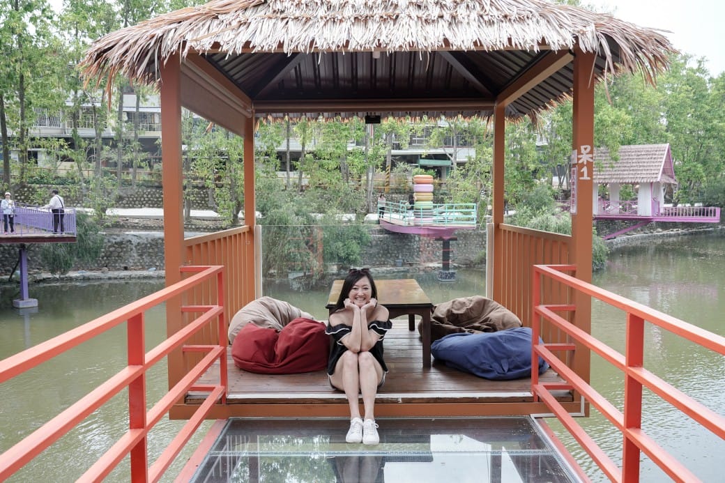 近水樓台湖畔森林咖啡，雲林斗六最新景觀咖啡廳，南洋風秒飛泰國清邁，門票交通菜單