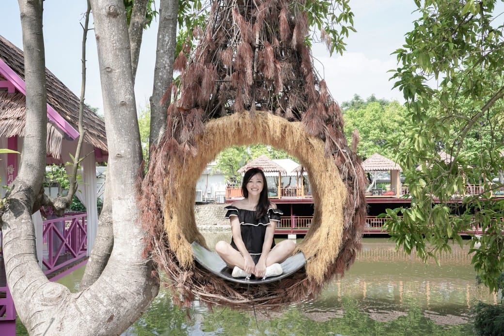 近水樓台湖畔森林咖啡，雲林斗六最新景觀咖啡廳，南洋風秒飛泰國清邁，門票交通菜單