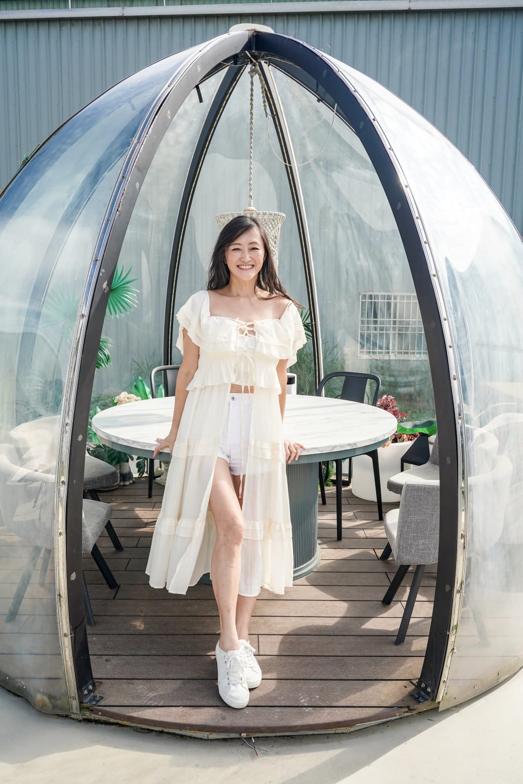 貓禾景觀咖啡｜桃園乳姑山夜景餐廳，貓禾咖啡山上的玻璃泡泡屋景觀咖啡廳， 180度景觀遠眺101，百萬夜景超迷人，約會景點