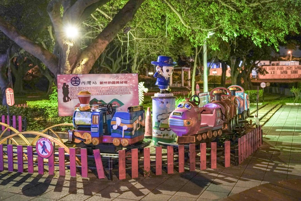 新竹湖口服務區，全台最萌休息站，巨大HELLO KITTY降臨，三麗鷗大集合，還有小火車可以搭！