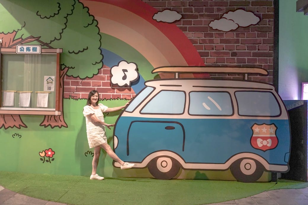 新竹湖口服務區，全台最萌休息站，巨大HELLO KITTY降臨，三麗鷗大集合，還有小火車可以搭！