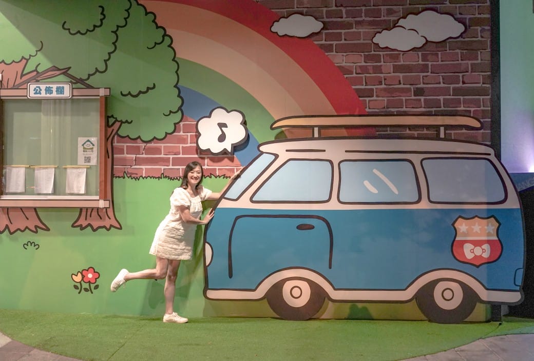 新竹湖口服務區，全台最萌休息站，巨大HELLO KITTY降臨，三麗鷗大集合，還有小火車可以搭！