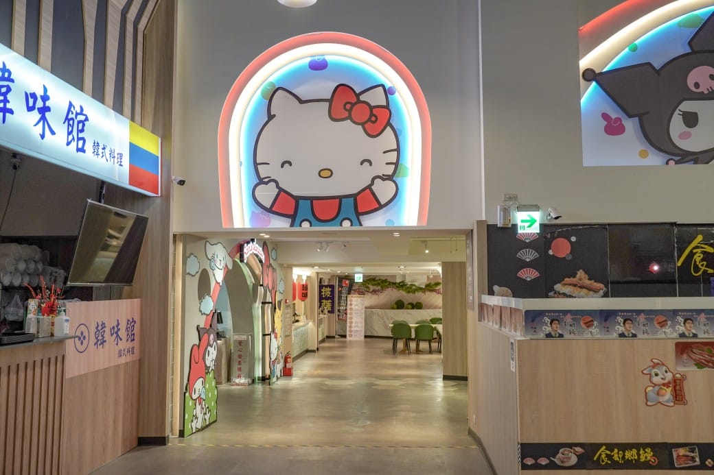 新竹湖口服務區，全台最萌休息站，巨大HELLO KITTY降臨，三麗鷗大集合，還有小火車可以搭！