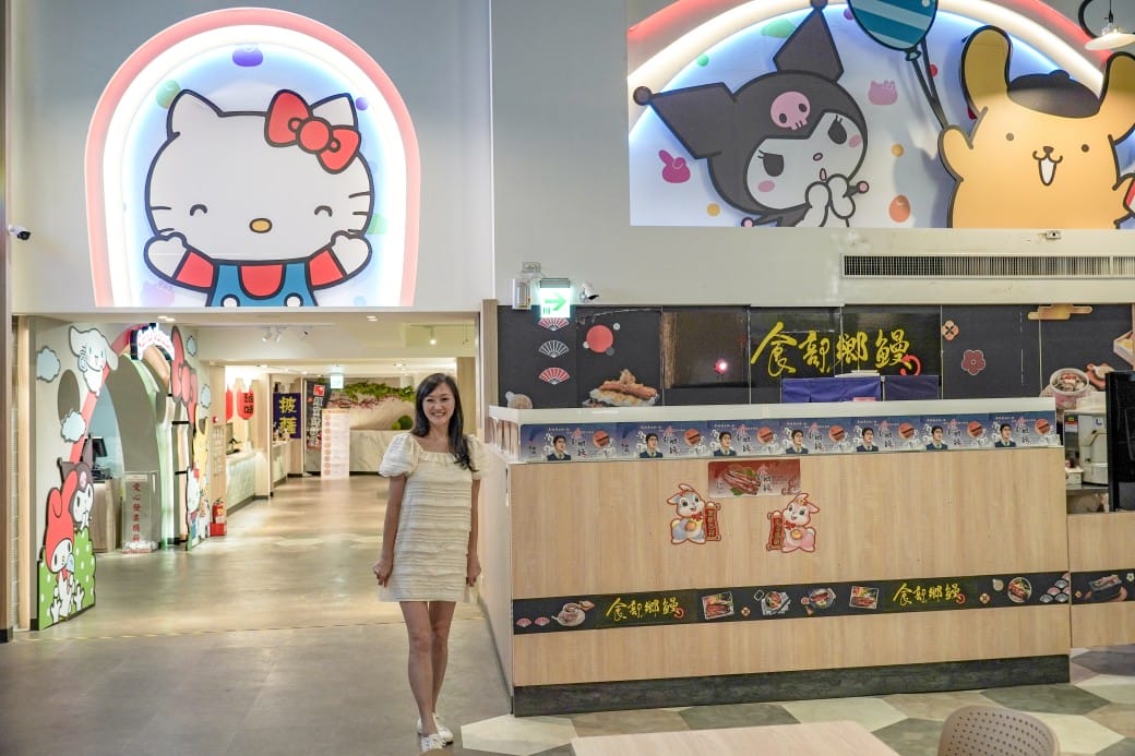 新竹湖口服務區，全台最萌休息站，巨大HELLO KITTY降臨，三麗鷗大集合，還有小火車可以搭！
