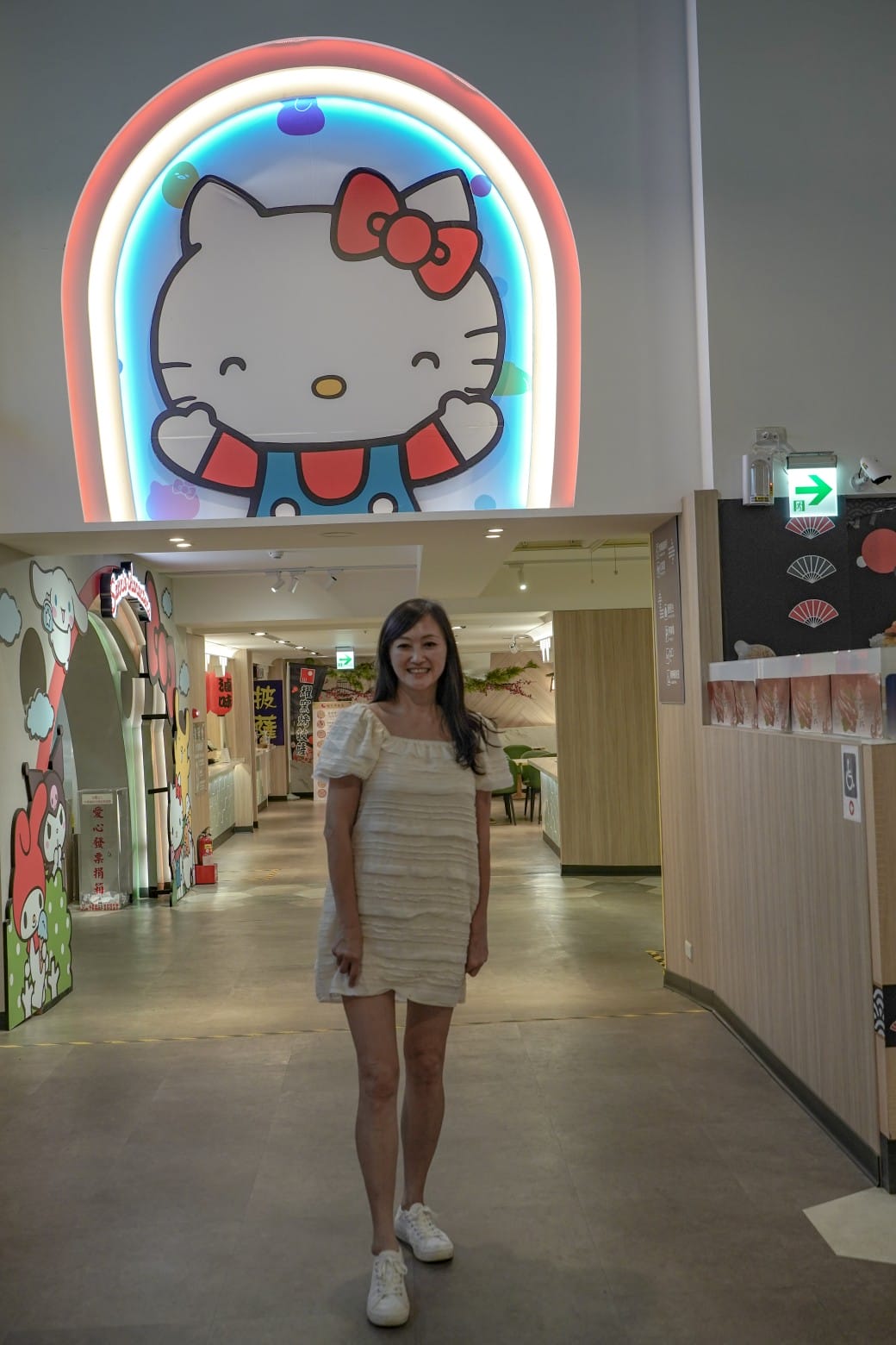 新竹湖口服務區，全台最萌休息站，巨大HELLO KITTY降臨，三麗鷗大集合，還有小火車可以搭！