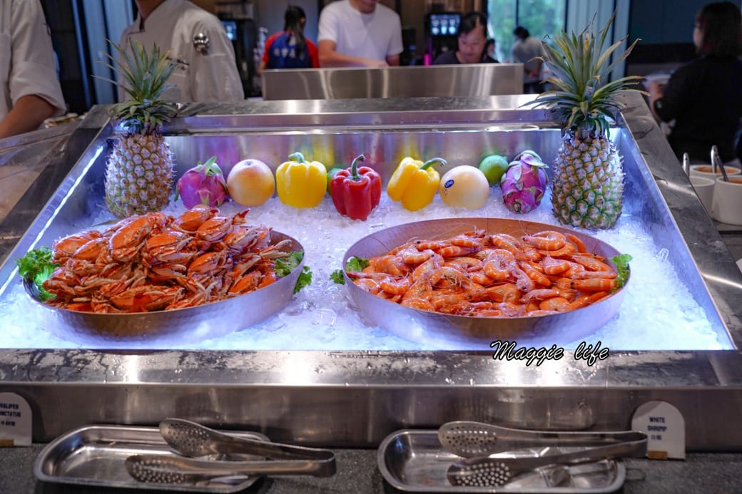 新北八里福朋喜來登吃到飽The Mesh Kitchen，生食級干貝爆炸好吃，buffet假日完整菜色