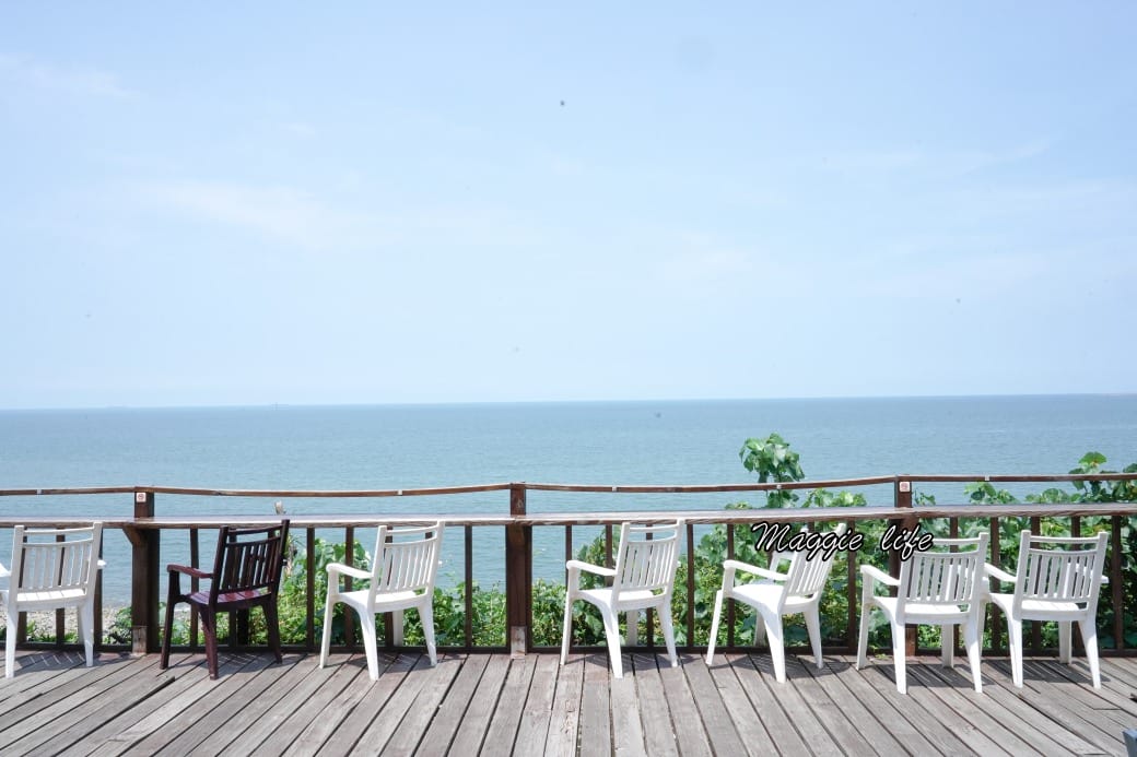 藍色公路海景咖啡館｜新北林口海景第一排面海咖啡廳，無敵海景療癒到爆炸