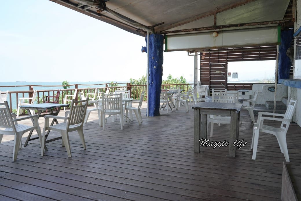 藍色公路海景咖啡館｜新北林口海景第一排面海咖啡廳，無敵海景療癒到爆炸